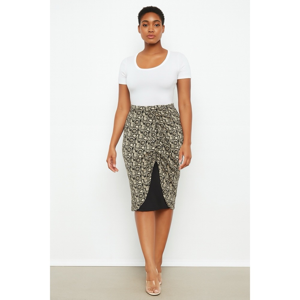 GOOD AMERICAN Size 4 Leopard‎ Print Skirt NWT Msrp $125